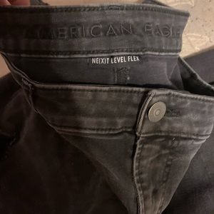 Black ripped American Eagle jeans
